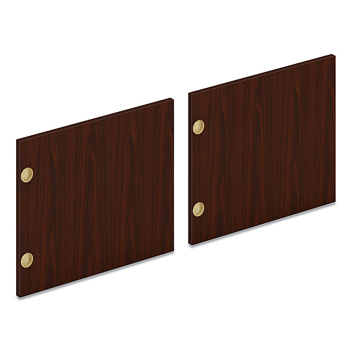 HON Mod Laminate Doors for 72"W Mod Desk Hutch, 17.87 x 14.83, Traditional Mahogany, 2/Carton (LDR72LMLT1)