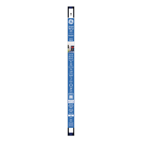 GE 24" T8/T12, 20 W, T8 Tube, 8 W, Daylight, 6/Carton (37162)