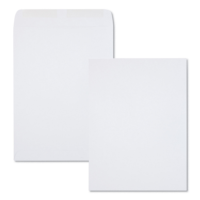Quality Park Catalog Envelope, #10 1/2, Sq Flap, Gummed Closure, 9 x 12, Executive Gray, 250/Box (41487)