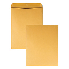 Quality Park Catalog Envelope, #15 1/2, Square Flap, Gummed Closure, 12 x 15.5, Brown Kraft, 250/Box (41965)