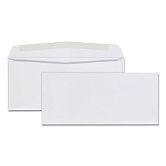 Quality Park Business Envelope, #9, Commercial Flap, Gummed Closure, 3.88 x 8.88, White, 500/Box (90090)