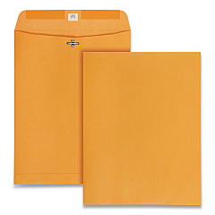 Quality Park Clasp Envelope, #97, Square Flap, Clasp/Gummed Closure, 10 x 13, Brown Kraft, 250/Carton (37597)