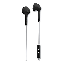 Maxell Jelleez Earbuds, 4 ft Cord, Black (191569)