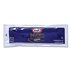 Kraft Mayo Real Mayonnaise, 0.44 oz Packet, 200/Box (22001118)