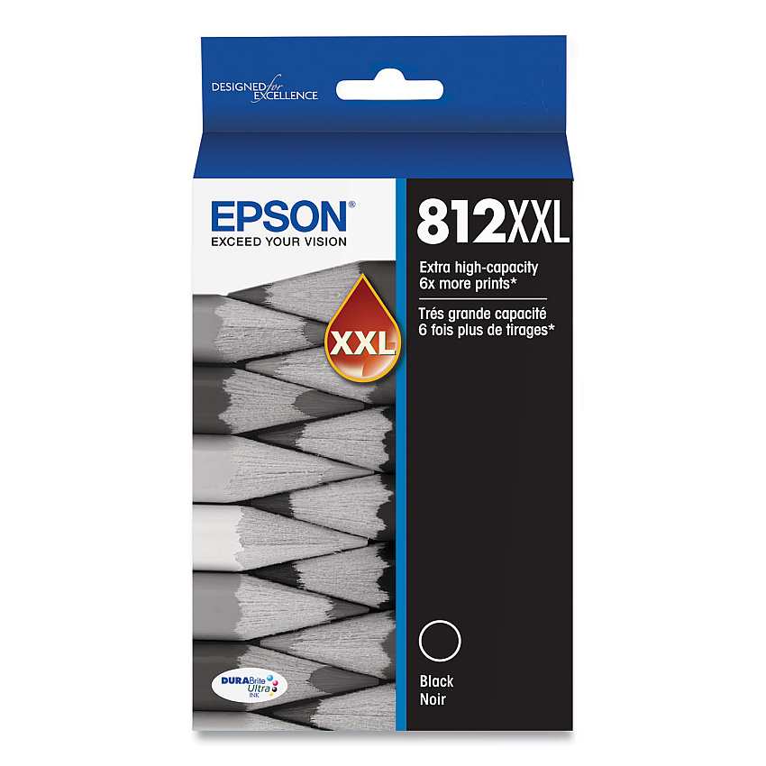 Epson T812XXL (T812XXL120S) Extra High-Yield Black Ink Cartridge