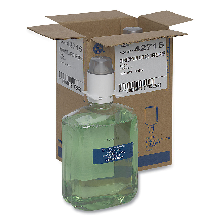 Georgia Pacific Professional GP enMotion Automated Touchless Foam Soap Refill, Tranquil Aloe, 1,200 mL, 2/Carton (42715)