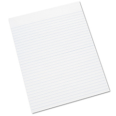 AbilityOne 7530011245660 SKILCRAFT Writing Pad, Wide/Legal Rule, 100 White 8.5 x 11 Sheets, Dozen