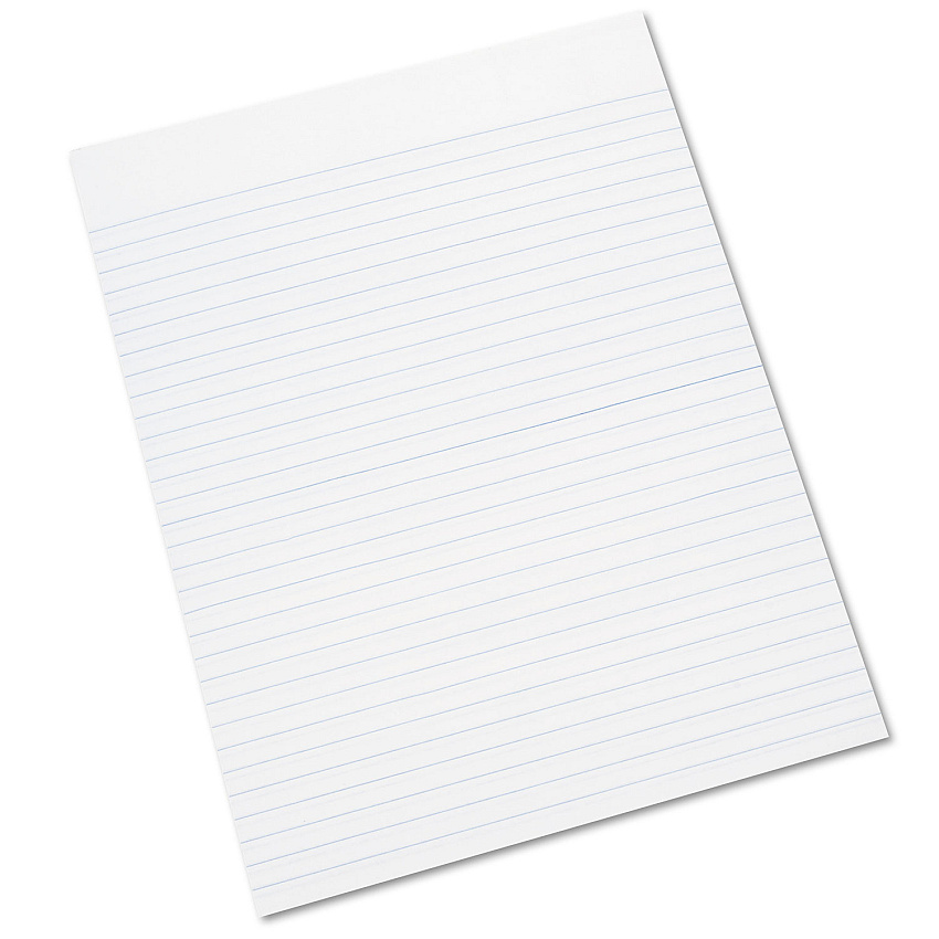 AbilityOne 7530011245660 SKILCRAFT Writing Pad, Wide/Legal Rule, 100 White 8.5 x 11 Sheets, Dozen