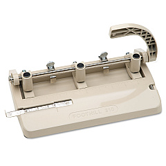 AbilityOne 7520001394101 SKILCRAFT Heavy-Duty Three-Hole Punch, 13/32" Holes, 28-Sheet, Beige