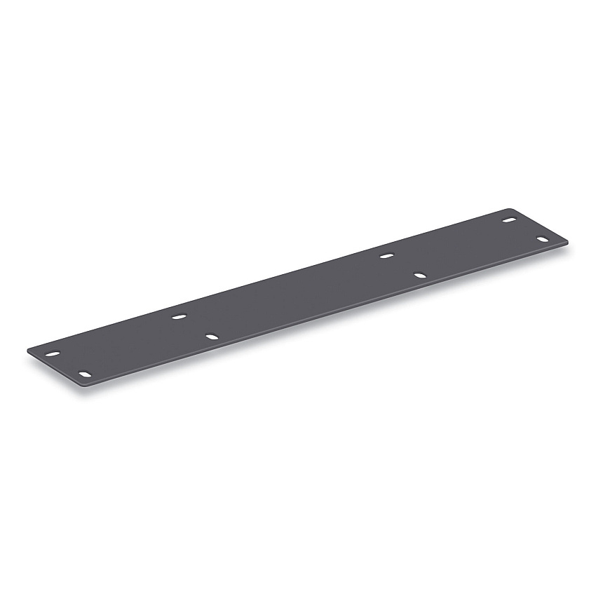 HON Mod Flat Bracket to Join 24"d Worksurfaces to 30"d Worksurfaces to Create an L-Station, Graphite (PLFB24)