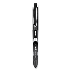 Zebra Liquid Ink Roller Ball Pen, Stick, Extra-Fine 0.5 mm, Black Ink, Black Barrel, 12/Pack (44410)