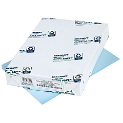 AbilityOne 7530011463361 SKILCRAFT Colored Copy Paper, 20 lb Bond Weight, 8.5 x 11, Blue, 500 Sheets/Ream, 10 Reams/Carton