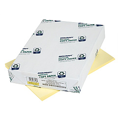 AbilityOne 7530011476811 SKILCRAFT Colored Copy Paper, 20 lb Bond Weight, 8.5 x 11, Yellow, 500 Sheets/Ream, 10 Reams/Carton