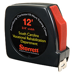 AbilityOne 5210001824797, SKILCRAFT Tape Measure, 0.75" x 10 ft Power Return and Belt Clip, Steel