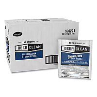 Diversey Beer Clean Glass Cleaner, Powder, 0.5 oz Packet, 100/Carton (990221)