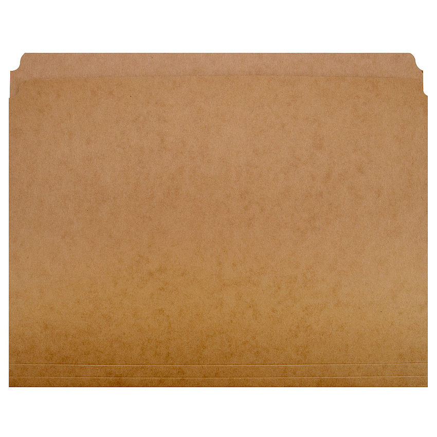 AbilityOne 7530002223443 SKILCRAFT Paperboard File Folder, Straight Tabs, Letter Size, 0.75" Expansion, Brown, 100/Box