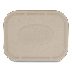 World Centric Fiber Lids for Fiber Containers, 7.8 x 10.1 x 0.5, Natural, 400/Carton (TRLSC10LF)
