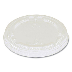 World Centric PLA Lids for Fiber Cups, 3.1" Diameter x 0.4"h, Clear, 1,000/Carton (CPLCS9F)