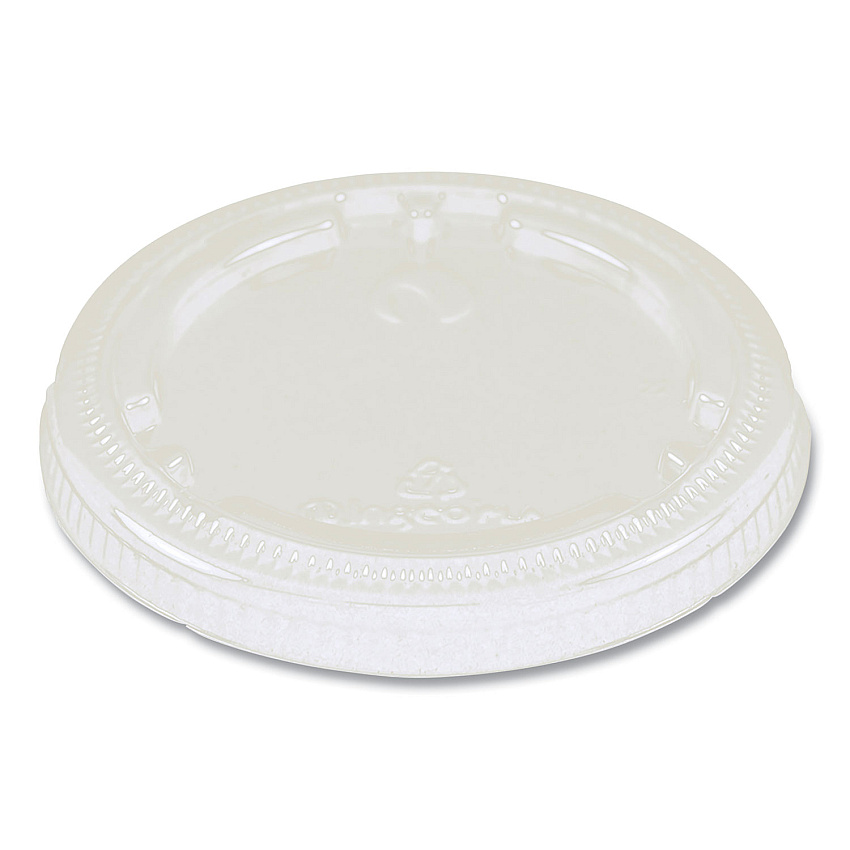 World Centric PLA Lids for Fiber Cups, 3.1" Diameter x 0.4"h, Clear, 1,000/Carton (CPLCS9F)
