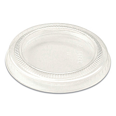 World Centric PLA Lids for Fiber Cups, 2.6" Diameter x 0.3"h, Clear, 2,000/Carton (CPLCS2S)