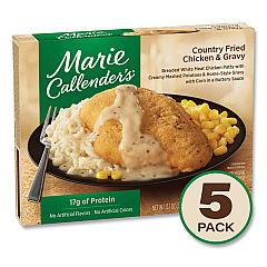 Marie Callender's Country Fried Chicken and Gravy, 13.1 oz Bowl, 5/Pack (90300169)