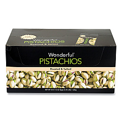 Wonderful Roasted and Salted Pistachios, 1.5 oz Bag, 24/Pack (22000784)