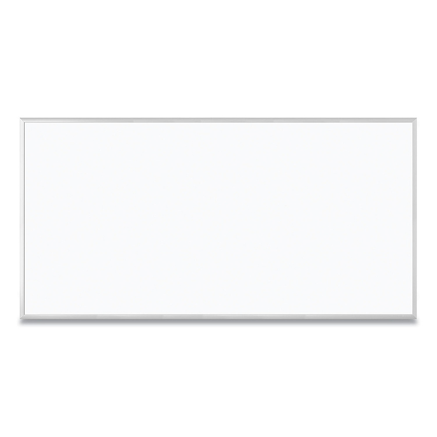 U Brands Magnetic Dry Erase Board with Aluminum Frame, 96 x 48, White Surface, Silver Frame (2891U0001)