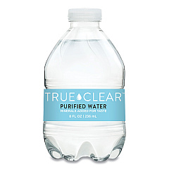 True Clear Purified Bottled Water, 8 oz Bottle, 24 Bottles/Carton, 182 Cartons/Pallet (8OZ24PLT182)