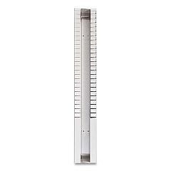 Pyramid Technologies Time Card Rack, 25 Pockets, Plastic, Light Gray (4003)