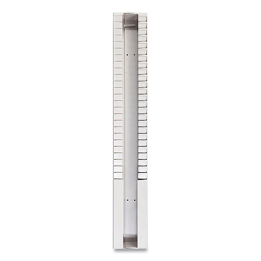 Pyramid Technologies Time Card Rack, 25 Pockets, Plastic, Light Gray (4003)