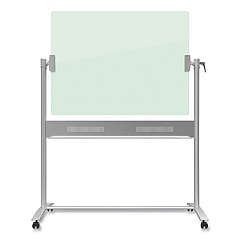 Quartet Infinity Glass Dry-Erase Board Presentation Easel, 24 x 36, White Surface, Frameless (ECM43G)