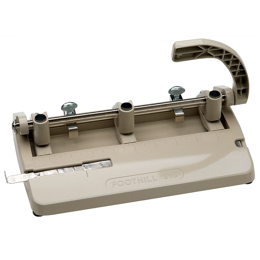 AbilityOne 7520014316251 SKILCRAFT Heavy-Duty Three-Hole Punch, 13/32" Holes, 28-Sheet, Black