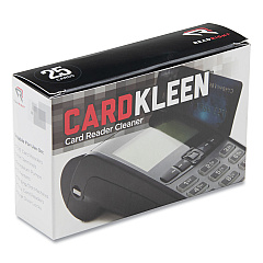 Read Right CardKleen Presaturated Magnetic Head Cleaning Cards, 3 3/8" x 2 1/8", 25/Box (RR1222)
