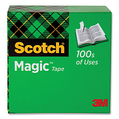 Scotch Magic Tape Refill, 1" Core, 1" x 36 yds, Clear (81011296)