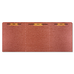 AbilityOne 7530014840001 SKILCRAFT Tri-Fold Classification Folder, 1 Fastener, Letter Size, Red Exterior, 10/Pack
