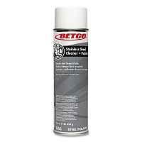 Betco Stainless Steel Cleaner and Polish, Characteristic Scent, 16 oz Aerosol Spray, 12/Carton (652300)