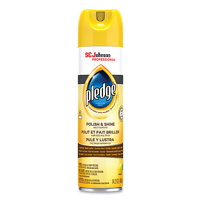 Pledge Furniture Polish, Lemon, 14.2 oz Aerosol Spray (301168EA)