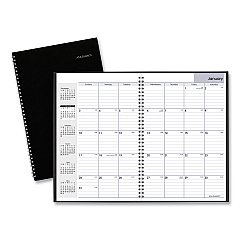 AT-A-GLANCE DayMinder Monthly Planner, Ruled Blocks, 12 x 8, Black Cover, 14-Month (Dec to Jan): 2022 to 2024 (SK200)