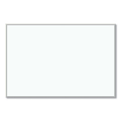 U Brands Melamine Dry Erase Board, 72 x 48, White Surface, Silver Frame (033U0001)