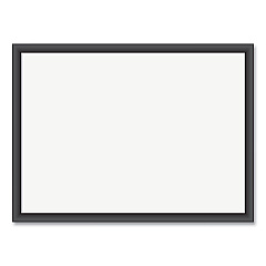 U Brands Magnetic Dry Erase Board with MDF Frame, 24 x 18, White Surface, Black Frame (307U0001)