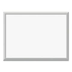 U Brands Magnetic Dry Erase Board with Aluminum Frame, 24 x 18, White Surface, Silver Frame (070U0001)