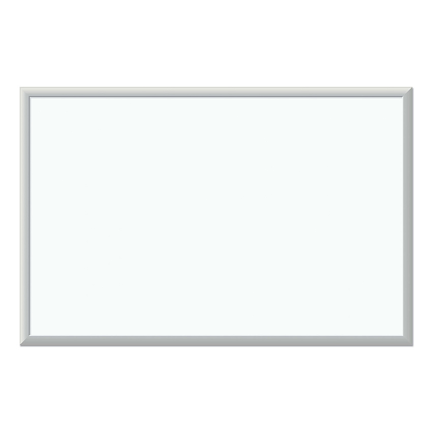 U Brands Melamine Dry Erase Board, 36 x 24, White Surface, Silver Frame (031U0001)