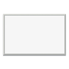 U Brands Magnetic Dry Erase Board with Aluminum Frame, 36 x 24, White Surface, Silver Frame (071U0001)