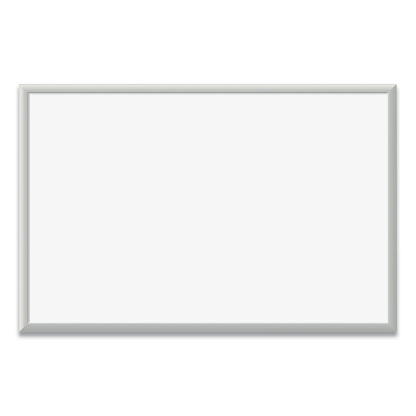 U Brands Magnetic Dry Erase Board with Aluminum Frame, 36 x 24, White Surface, Silver Frame (071U0001)