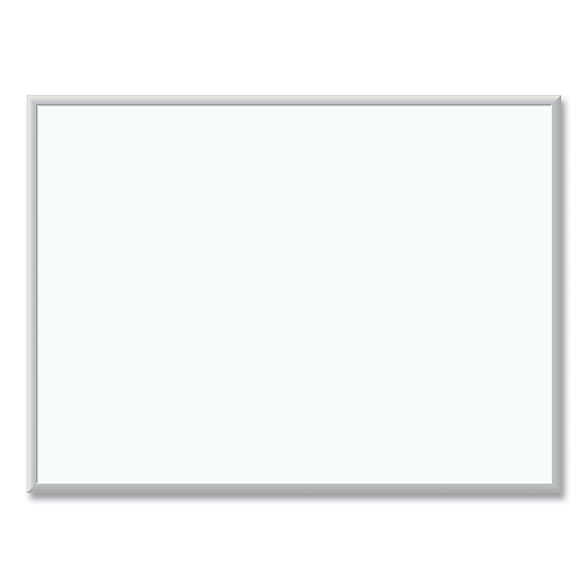 U Brands Melamine Dry Erase Board, 48 x 36, White Surface, Silver Frame (032U0001)