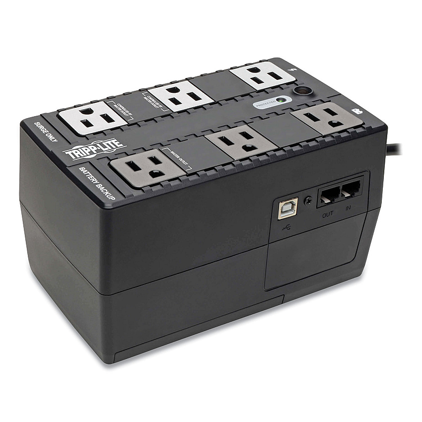 Tripp Lite ECO Series Energy-Saving Standby UPS, USB, 6 Outlets, 350 VA, 316 J (ECO350UPS)