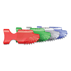 LEE Tippi Micro-Gel Fingertip Grips, Size 9, Large, Assorted, 10/Pack (61090)