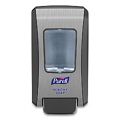 PURELL FMX-20 Soap Push-Style Dispenser, 2,000 mL, 6.5 x 4.65 x 11.86, Graphite/Chrome, 6/Carton (523406CT)