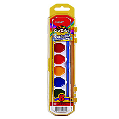 Cra-Z-Art Washable Watercolors, 8 Assorted Colors, Palette Tray (1065172)