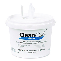 Wexford Labs CleanCide Disinfecting Wipes, 8 x 5.5, Fresh Scent, 400/Tub (3130B400DEA)